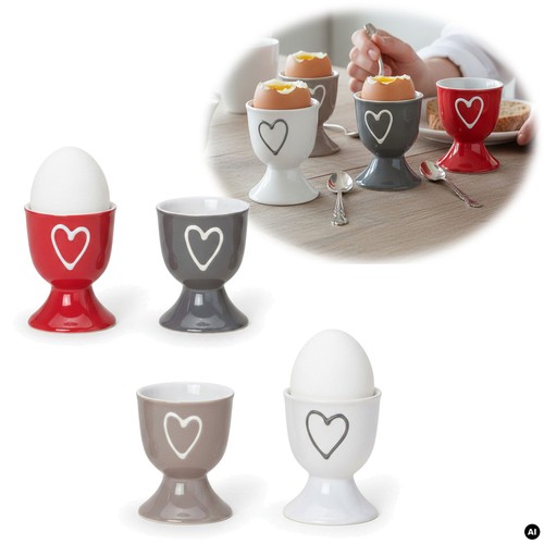 Design keramik eierbecher - 4x,