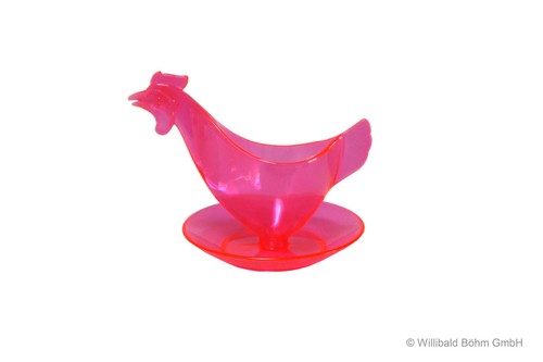 Eierbecher huhn leuchtfarben - eierbecher,