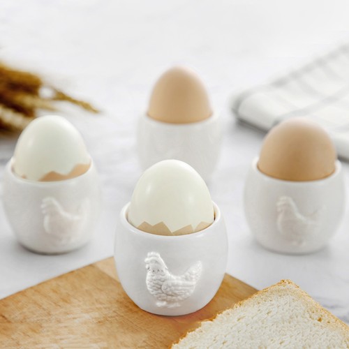 Eierbecher 4er set keramik - eierbecher,