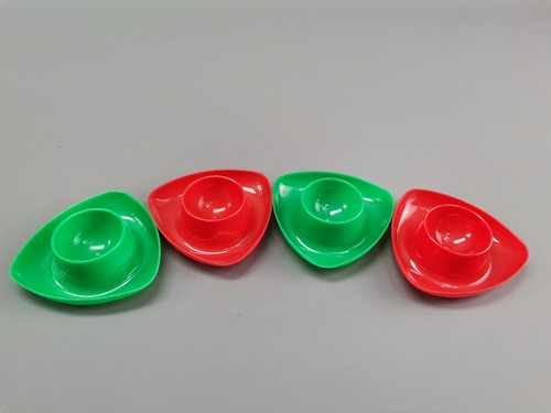 Eierbecher set stück rot - eierbecher,