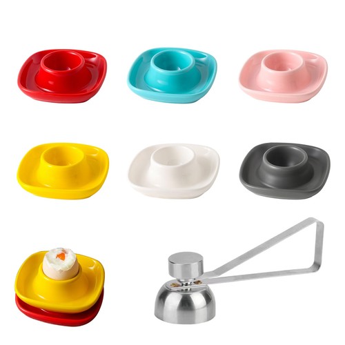 Eierbecher set keramik bunt - set,