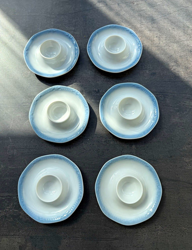 Porzellan eierbecher set - eierbecher,